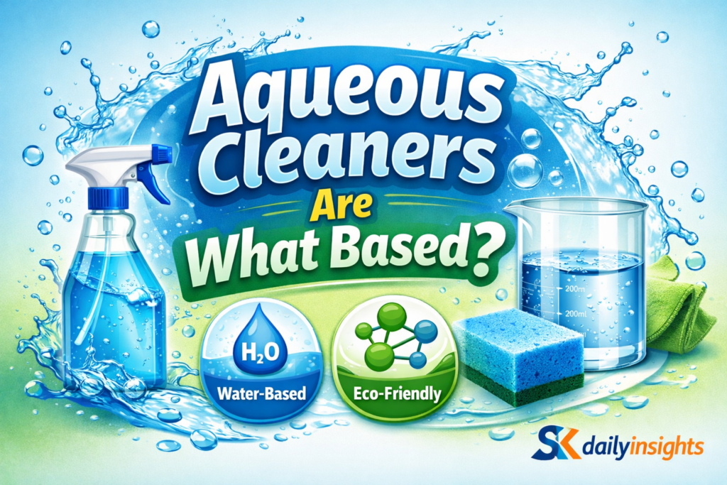 aqueous cleaners are what based